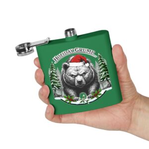 Festive Holiday Grump Flask