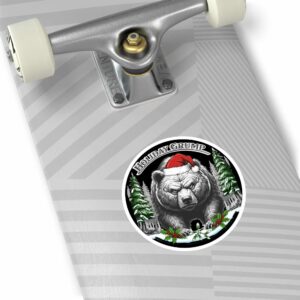 Festive Holiday Grump Vinyl Sticker