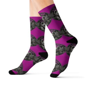 Lil’ Grump Crew Socks — Adult | Unisex | Purple –  – Adult by Montana Kid