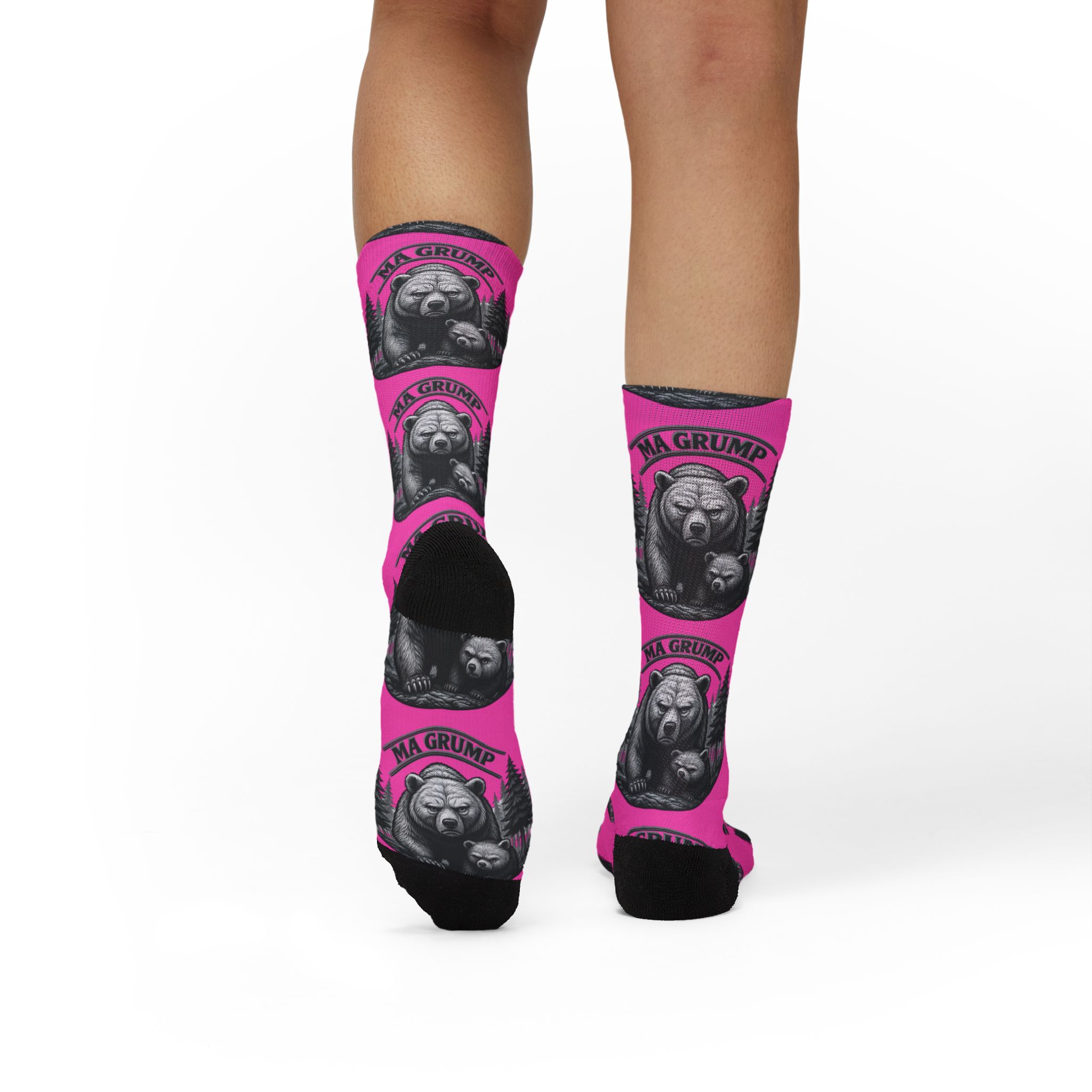Ma Grump Crew Socks — Adult | Unisex | Pink – – Adult by Montana Kid
