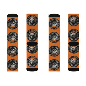 Lil’ Grump Crew Socks — Adult | Unisex | Orange –  – Adult by Montana Kid