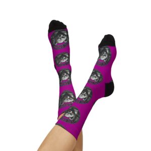 Lil’ Grump Crew Socks — Adult | Unisex | Purple –  – Adult by Montana Kid