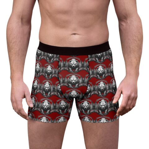Buck-Wild Boxer Brief "Grumpy Grizzly" | Maroon –  – Grump Gear by Montana Kid