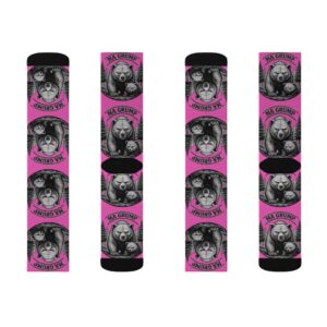 Ma Grump Crew Socks — Adult | Unisex | Fuchsia – – Adult by Montana Kid