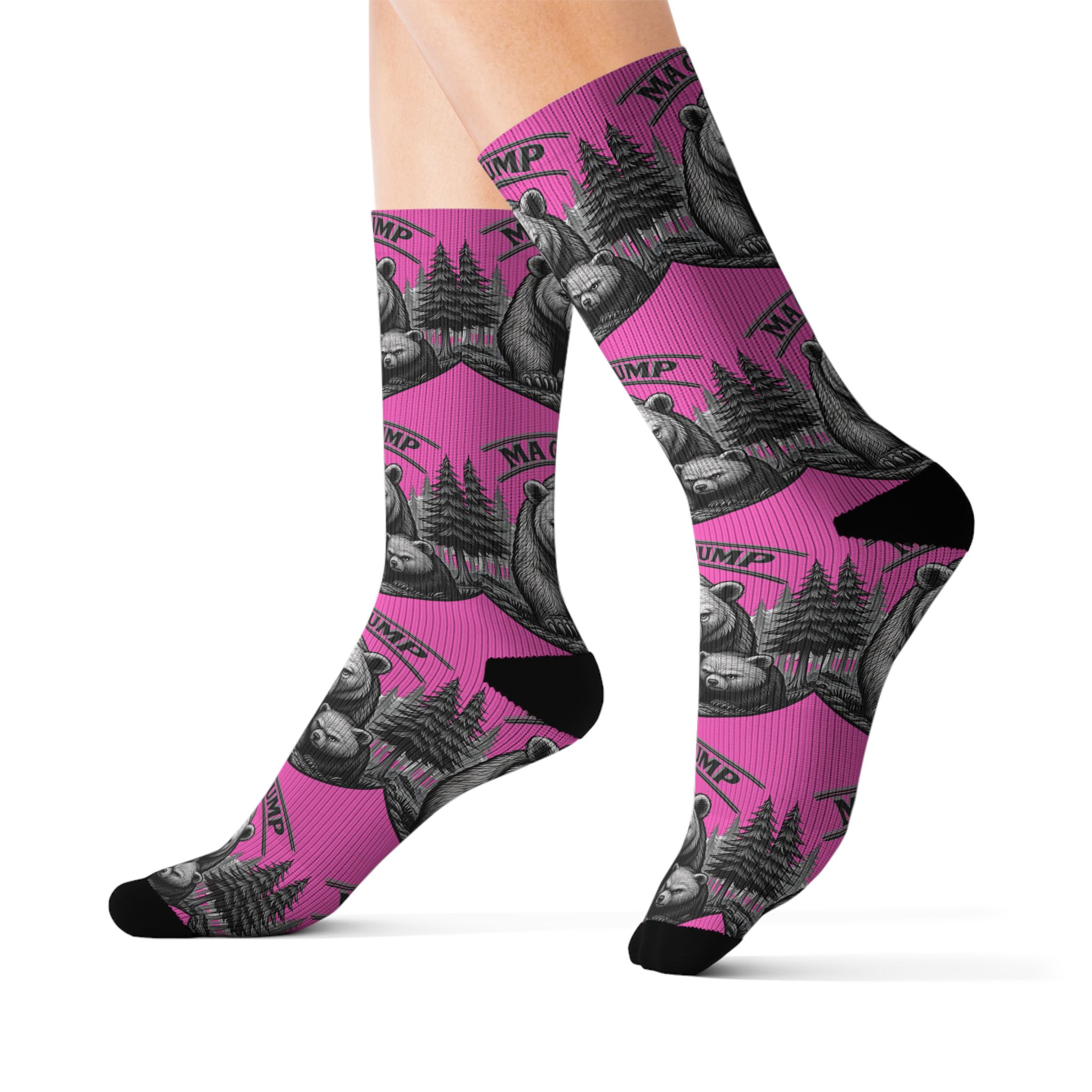 Ma Grump Crew Socks — Adult | Unisex | Fuchsia – – Adult by Montana Kid