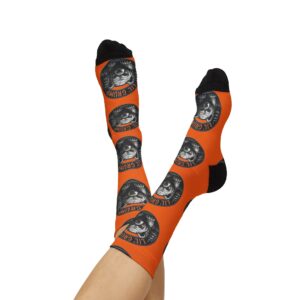 Lil’ Grump Crew Socks — Adult | Unisex | Orange –  – Adult by Montana Kid