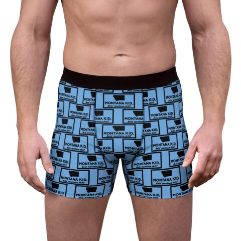 Buck-Wild Boxer Brief | Light Blue – – Adult by Montana Kid