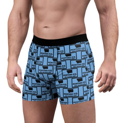 Buck-Wild Boxer Brief | Light Blue – – Adult by Montana Kid