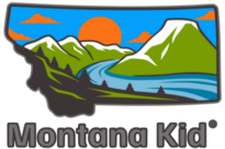 Montana Kid® - Montana landscape with sun and river