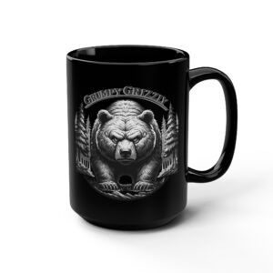 Grumpy Grizzly Mug | 15oz –  – Drinkware by Montana Kid