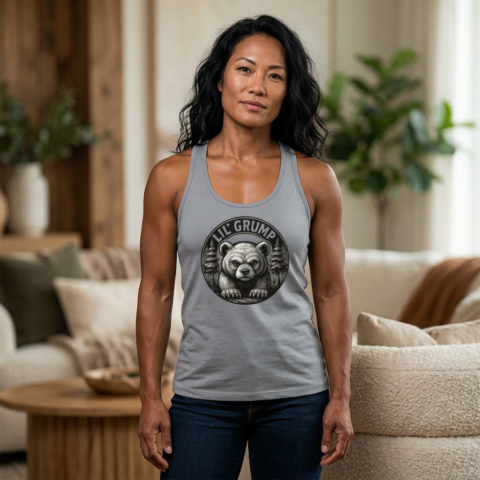 Lil’ Grump Racerback Tank — Adult | Women –  – Adult by Montana Kid