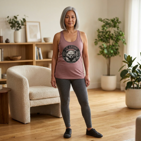 Lil’ Grump Racerback Tank — Adult | Women –  – Adult by Montana Kid