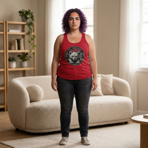 Lil’ Grump Racerback Tank — Adult | Women –  – Adult by Montana Kid
