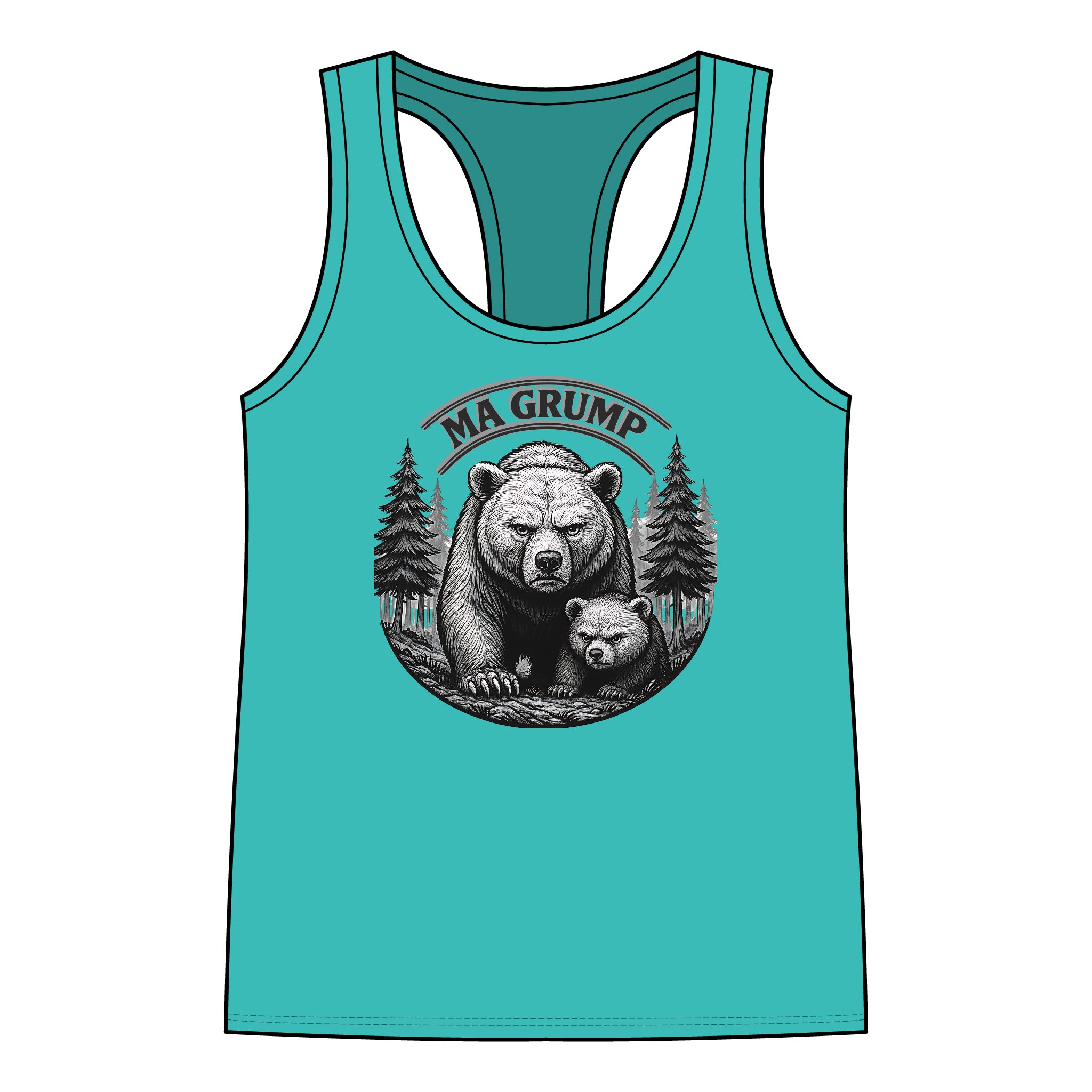 Ma Grump Racerback Tank — Adult | Women – – Adult by Montana Kid