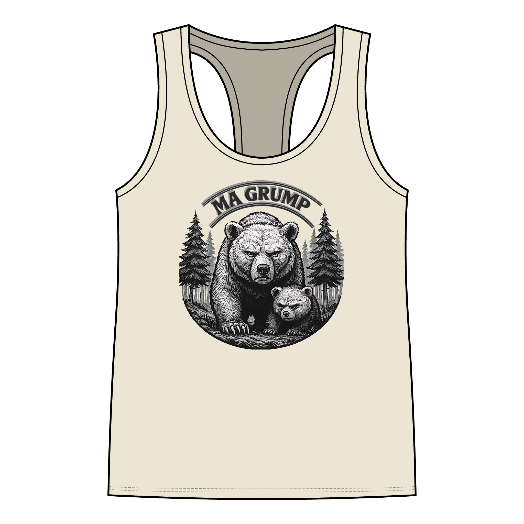 Ma Grump Racerback Tank — Adult | Women – – Adult by Montana Kid