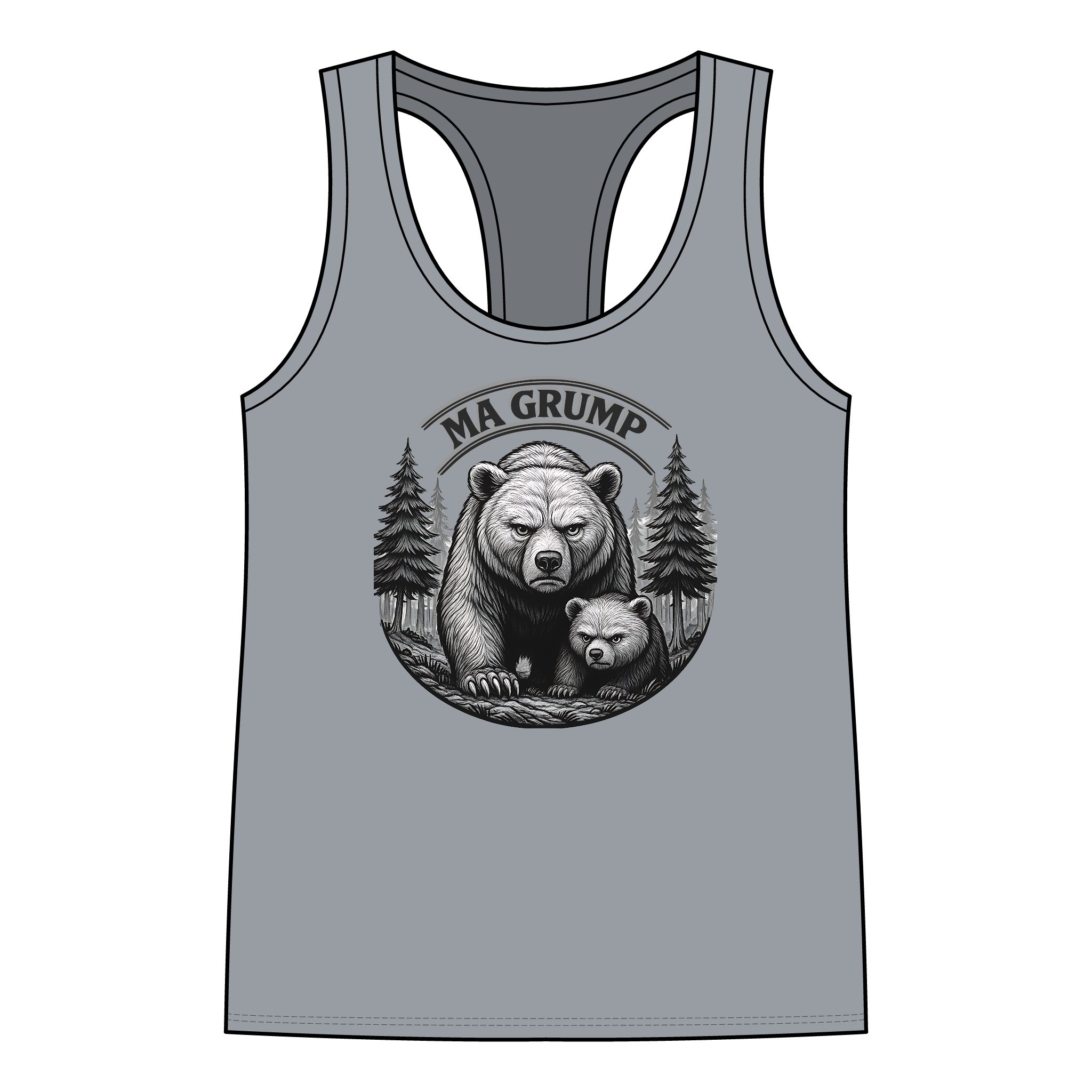 Ma Grump Racerback Tank — Adult | Women – – Adult by Montana Kid