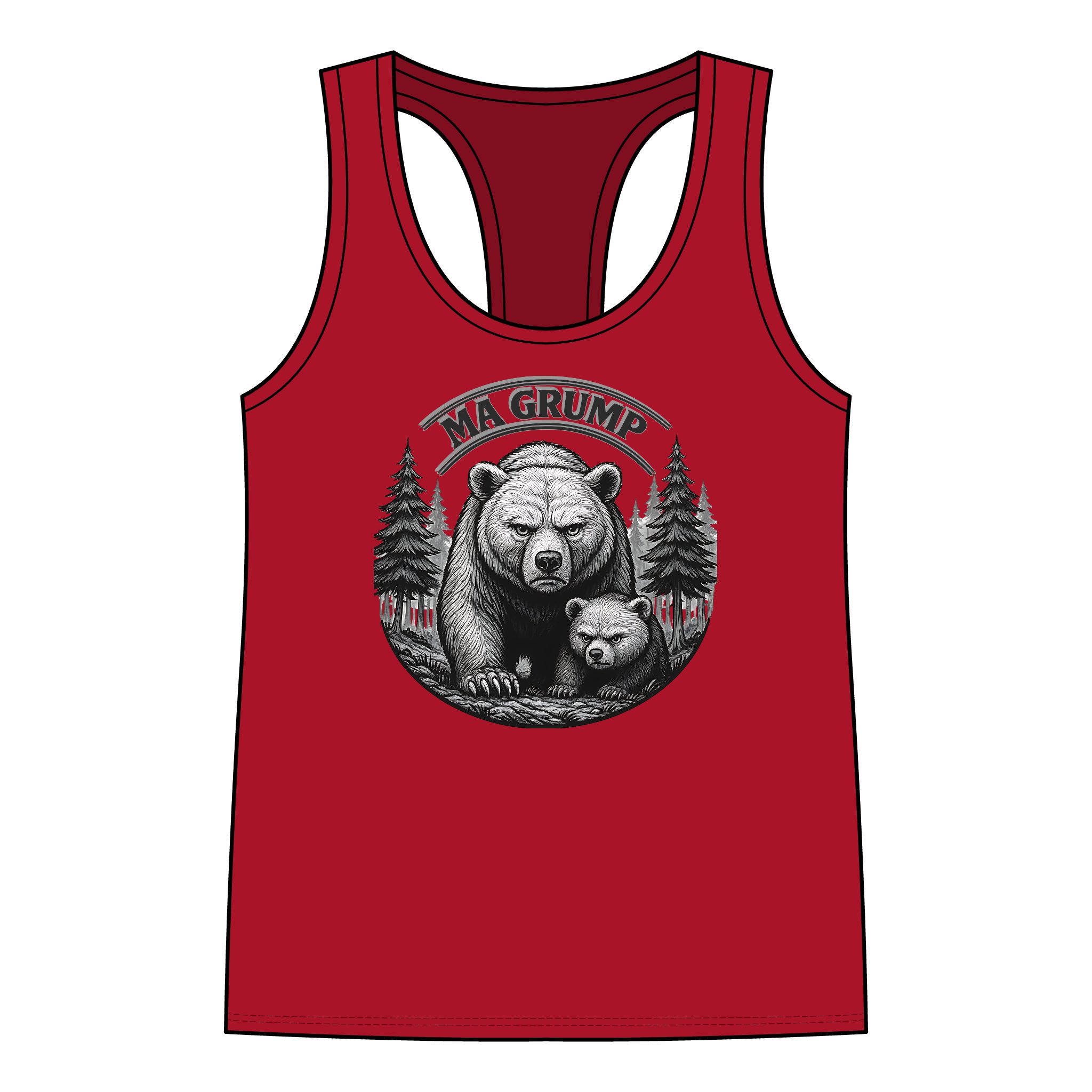 Ma Grump Racerback Tank — Adult | Women – – Adult by Montana Kid