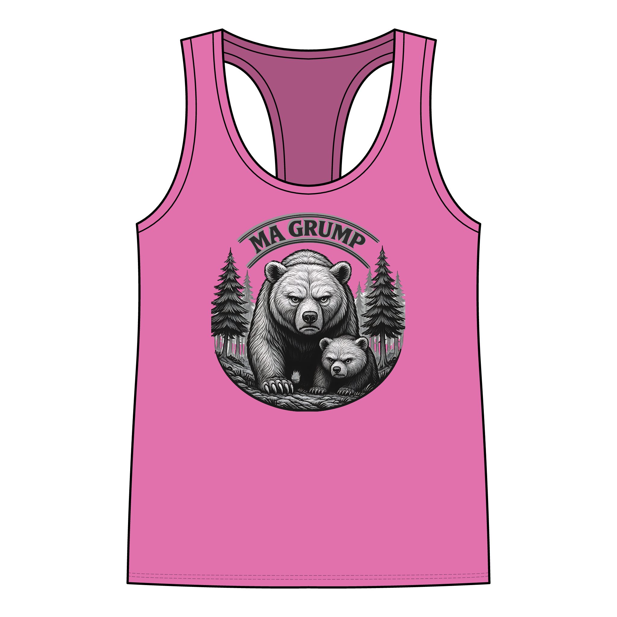 Ma Grump Racerback Tank — Adult | Women – – Adult by Montana Kid