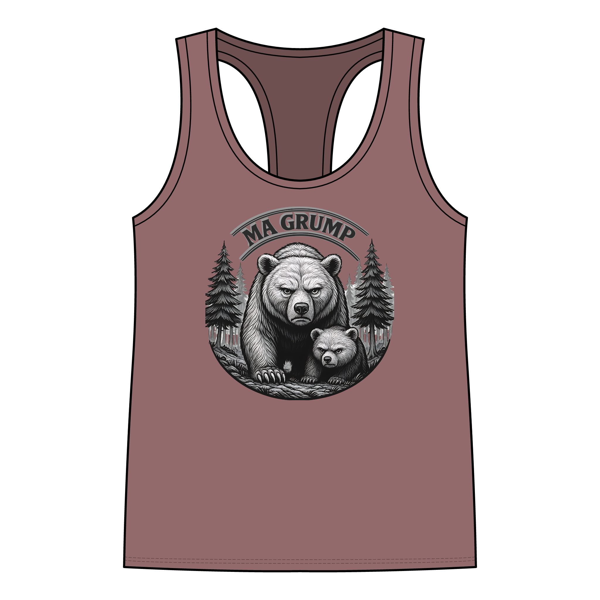 Ma Grump Racerback Tank — Adult | Women – – Adult by Montana Kid