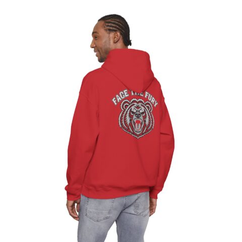 Face the Fury Hoodie – grizzly graphic product mockup 14