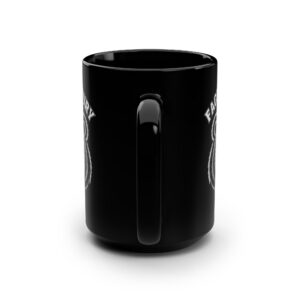 Face the Fury Mug | 15oz — Black grizzly graphic product mockup 2