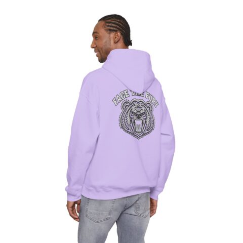 Face the Fury Hoodie – grizzly graphic product mockup 10