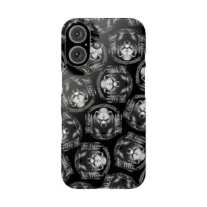 Grumpy Grizzly Snap Case for iPhone 16, Glossy