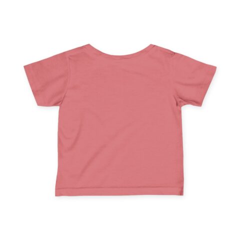 Lil’ Ghostly Grump Tee in Mauvelous, back, laid flat