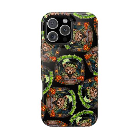Lil' Monster Grump Mag Phone Case for iPhone 16 Pro Max, Glossy