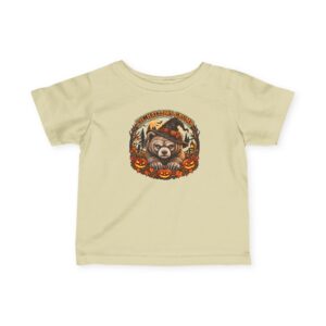 Lil’ Hallows Grump Tee in Natural, laid flat