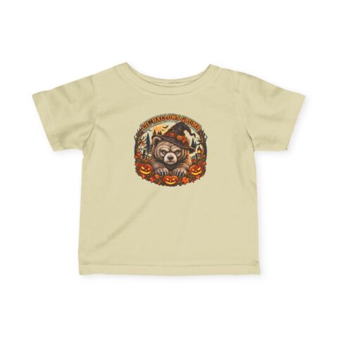Lil’ Hallows Grump Tee in Natural, laid flat