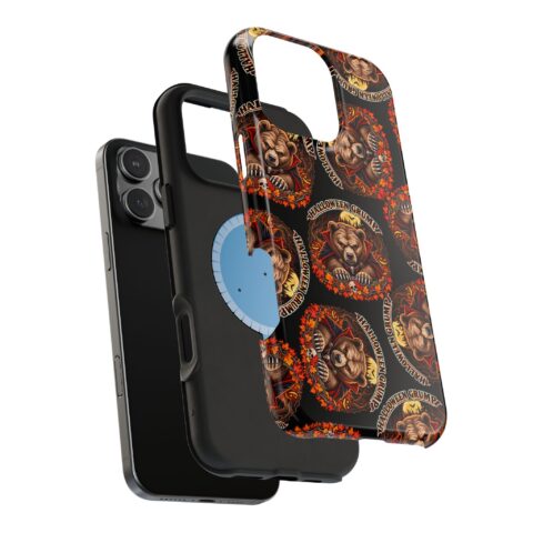 Halloween Grump Mag Phone Case, dual-layer shell and magnetic liner