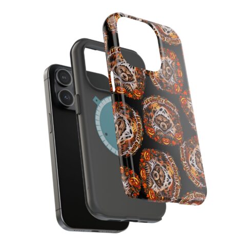 Lil' Ghostly Grump Mag Phone Case, dual-layer shell and magnetic liner