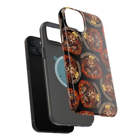 Halloween Grump Mag Phone Case, dual-layer shell and magnetic liner