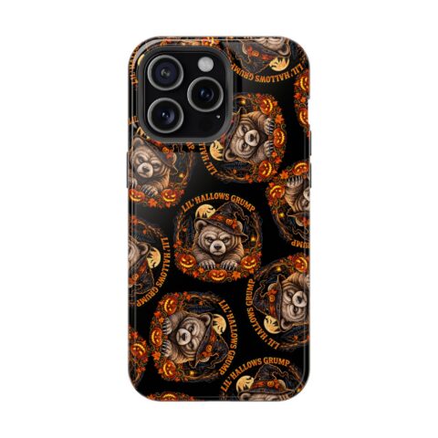 Lil' Hallows Grump Mag Phone Case for iPhone 15 Pro Max, Glossy