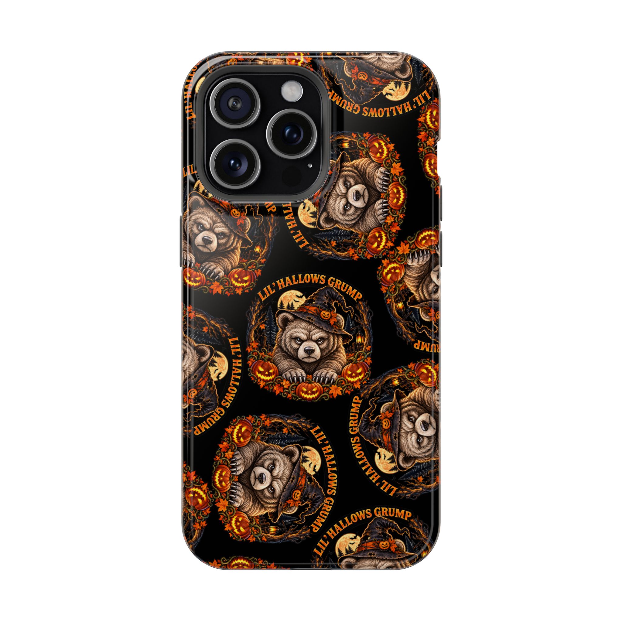 Lil' Hallows Grump Mag Phone Case for iPhone 15 Pro Max, Glossy