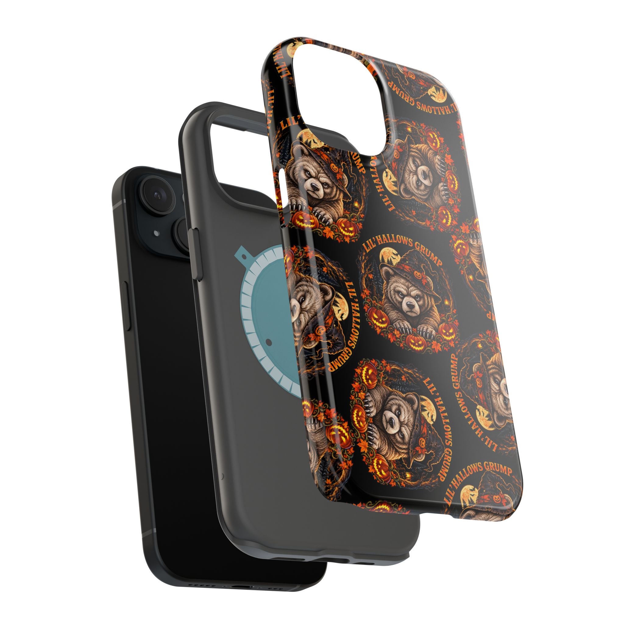 Lil' Hallows Grump Mag Phone Case, dual-layer shell and magnetic liner