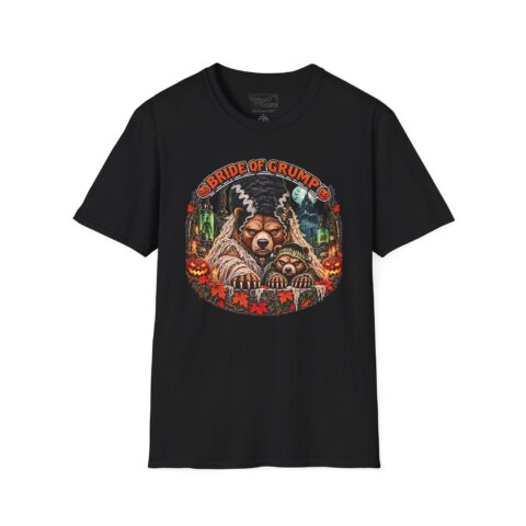 Bride of Grump Tee in Black, laid flat