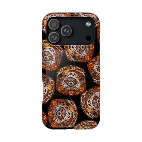 Lil' Ghostly Grump Mag Phone Case for iPhone 17 Pro Max, Glossy