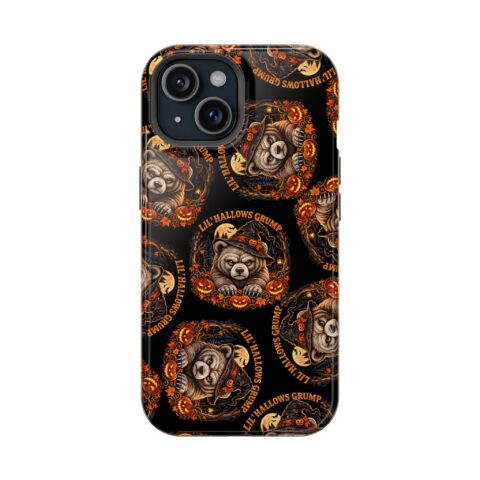 Lil' Hallows Grump Mag Phone Case for iPhone 15, Glossy