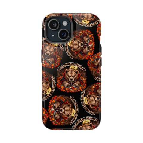 Halloween Grump Mag Phone Case for iPhone 15, Glossy