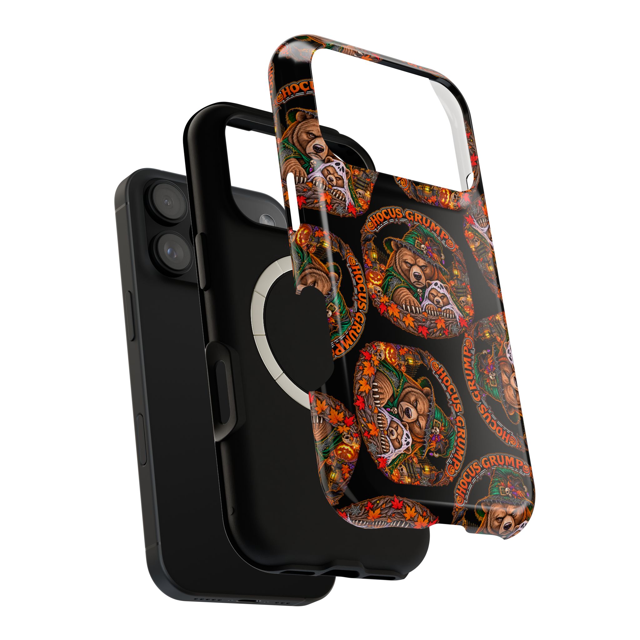 Hocus Grump Mag Phone Case, dual-layer shell and magnetic liner