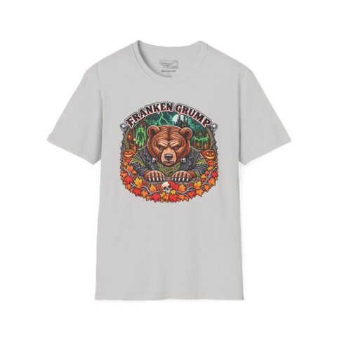 Franken Grump Tee in Ice Grey, laid flat