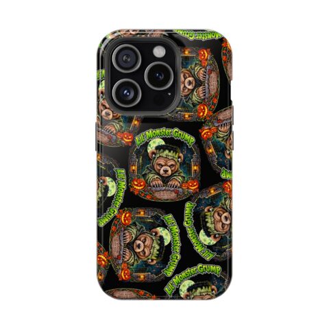 Lil' Monster Grump Mag Phone Case for iPhone 15 Pro, Glossy