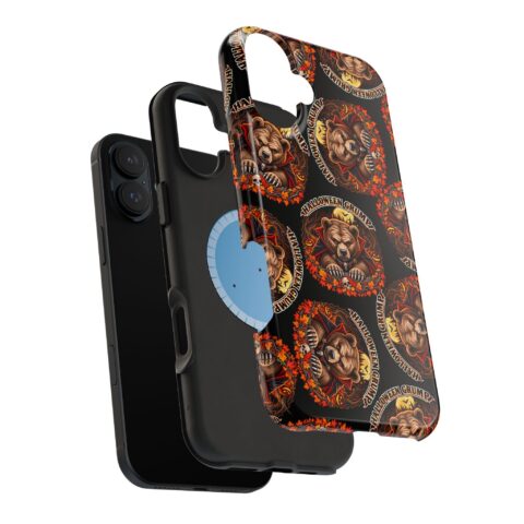 Halloween Grump Mag Phone Case, dual-layer shell and magnetic liner