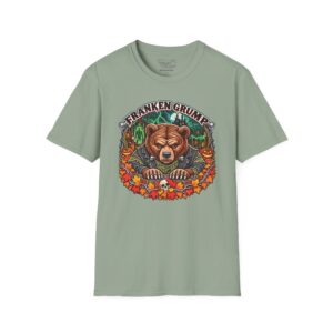 Franken Grump Tee in Sage, laid flat