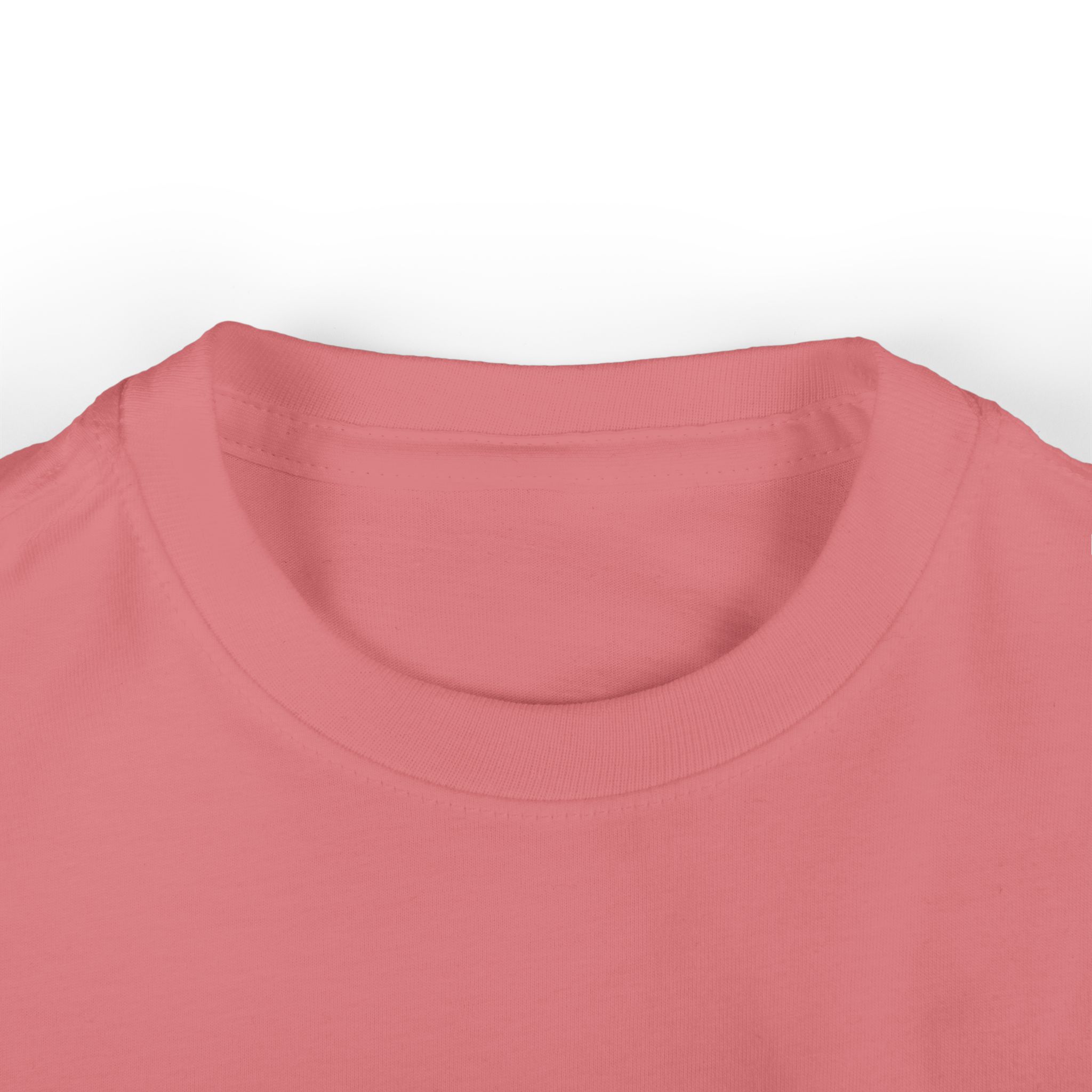 Lil’ Hallows Grump Tee in Mauvelous, collar close-up