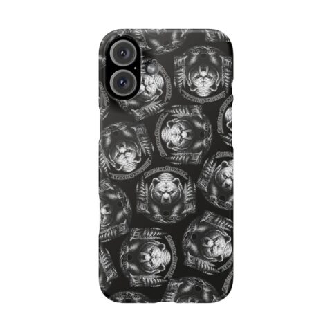 Grumpy Grizzly Snap Case for iPhone 16 Plus, Matte