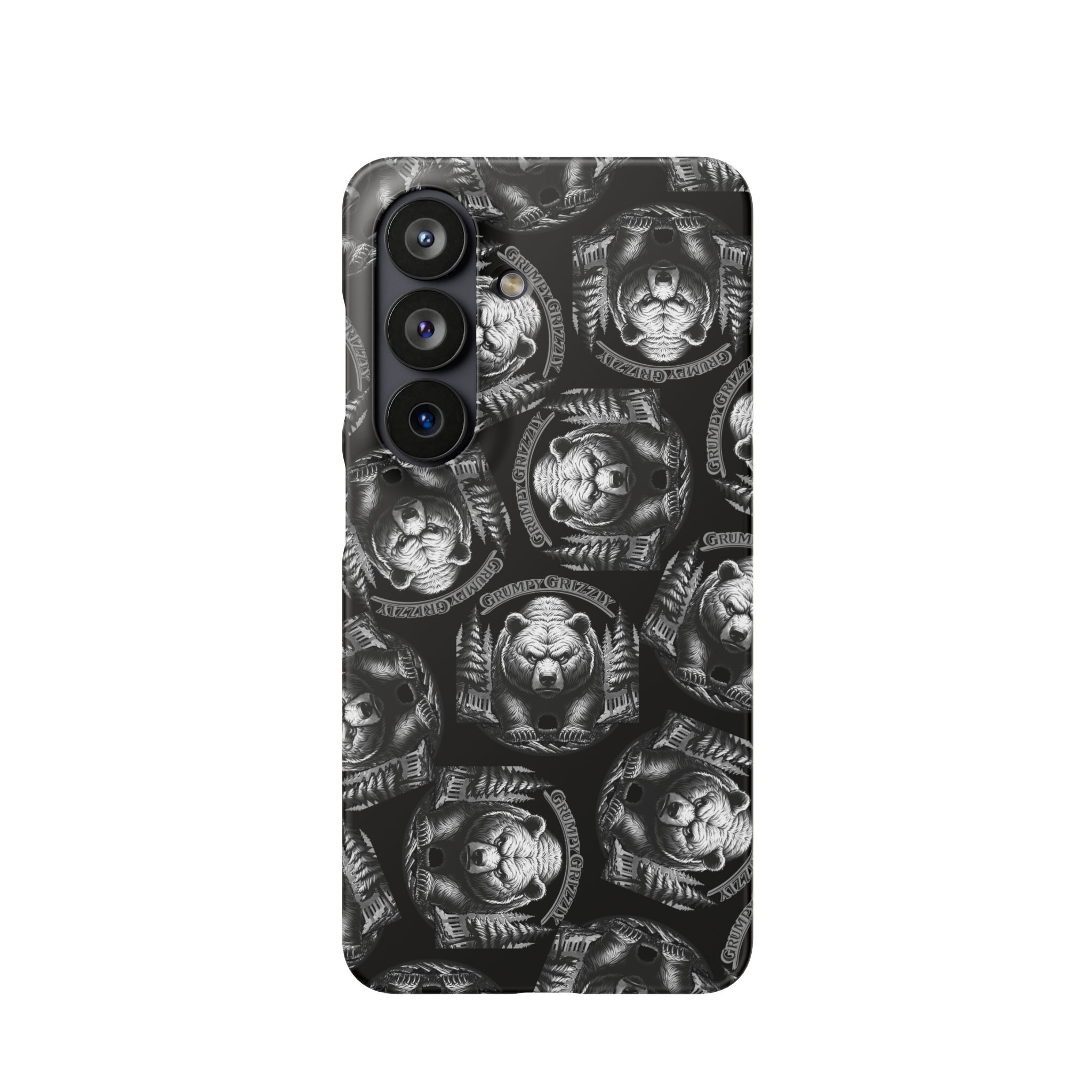 Grumpy Grizzly Snap Case for Samsung Galaxy S26, Matte