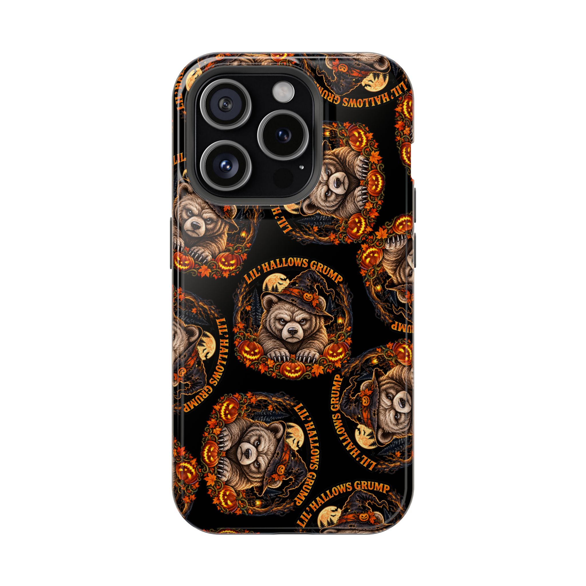 Lil' Hallows Grump Mag Phone Case for iPhone 15 Pro, Glossy